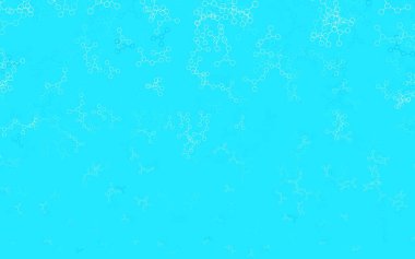 Açık mavi, sarı vektör arkaplan ve yapay zeka verileri. Yapay zeka bağlantılarıyla basit bir şekilde renkli tasarım. Siber yeniliklerin tasviri için tasarım.