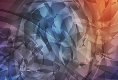 Açık mavi, Memphis şekilli kırmızı vektör arkaplan. Soyut tarzda rengarenk gradyan şekilleri olan bir resim. İşiniz için en iyi akıllı tasarım.