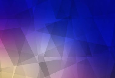 Açık pembe, mavi vektör eğimli üçgen şablon. Gradyanı olan üçgen geometrik örnek. Arkaplanlarınız için desenli desen.