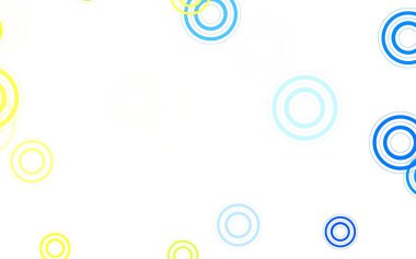 Açık yeşil, küreli sarı vektör deseni. Renkli su damlaları olan modern soyut çizimler. Reklamlar, broşürler için desen.