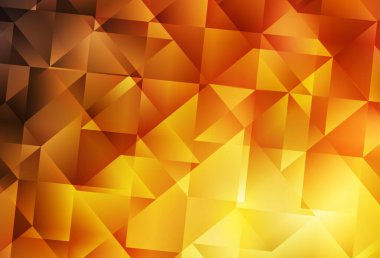 Açık Turuncu vektör düşük polimerli yerleşim. Origami stilinde gradyan ile yaratıcı geometrik illüstrasyon. Marka kitabınız için yeni şablon.