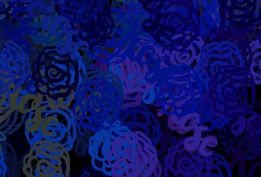 Koyu mavi, soyut şekilli yeşil vektör arkaplan. Soyut gradyan şekilli basit renkli çizimler. Web siteniz için basit tasarım.