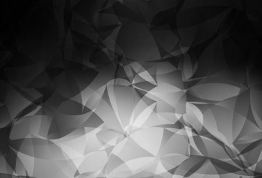 Koyu gri vektör düşük polimer arka plan. Origami stilinde gradyan ile yaratıcı geometrik illüstrasyon. Cep telefonunun arka planının şablonu.