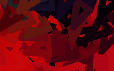 Koyu pembe, üçgen şekilli kırmızı vektör dokusu. Soyut arkaplanda renkli eğimli üçgenler. İşiniz için en iyi akıllı tasarım.