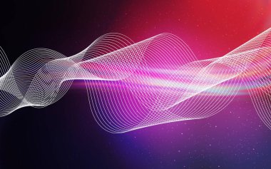 Koyu mor, pembe vektör renkli bulanık fon. Eğilimli zarif, parlak bir çizim. İş tasarımınız için yeni biçim.