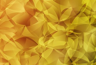 Koyu sarı vektör soyut çokgen arkaplan. Soyut ve üçgenli renkli çizimler. Dizaynınız için üçgen desen.