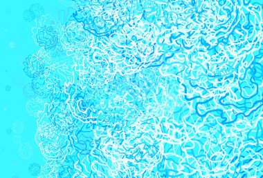 Diskleri ve çizgileri olan hafif BLUE vektör dokusu. Çemberler, soyut arka planda renkli gradyan çizgileri. Reklamlar, broşürler için desen.