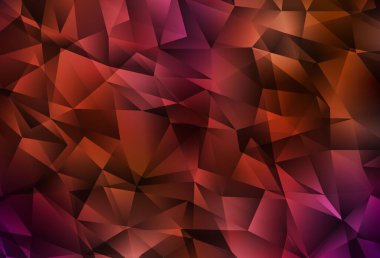 Koyu kırmızı vektör soyut çokgen arkaplan. Çokgen tarzda tamamen yeni bir renk çizimi. Broşürünüz için yepyeni bir tasarım..