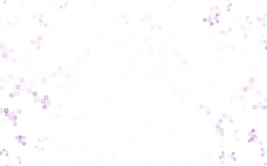 Noktalı açık mor vektör arkaplanı. Bulanık dekoratif tasarım baloncuklu soyut tarzda. Duvar kağıtlarının dokusu için desen.