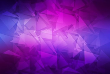 Açık Mor, Pembe vektör çokgen çizimi. Çokgen soyut çizim ve gradyan. Broşürünüz için yepyeni bir tasarım..