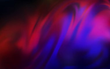 Koyu mavi, kırmızı vektör parlak deseni bulanıklaştırdı. Renkli soyut çizimler ve gradyan. İşiniz için yeni tasarım.