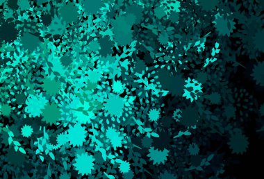 Soyut biçimlerde açık yeşil vektör dokusu. Rastgele şekillerle soyut tarzda dekoratif tasarım. Kartvizitiniz için modern tasarım.