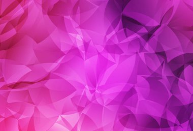 Açık pembe vektör çokgen desen. Zarif üçgenleri olan soyut çizimler. Arkaplanlarınız için desenli desen.