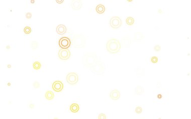 Disklerle açık kırmızı vektör dokusu. Doğa tarzında bulanık halkaları olan güzel renkli çizimler. Fütürist reklamlar ve kitapçıklar için şablon.