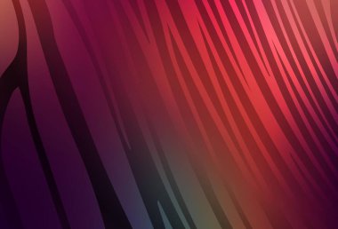 Koyu yeşil, kıvrımlı çizgileri olan kırmızı vektör arkaplan. Soyut ve gradyan renkte renkli çizimler. Web siteniz için soyut tasarım.