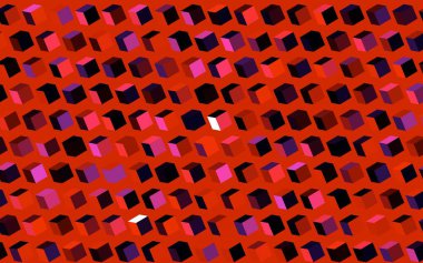 Koyu pembe, eşkenar dörtgenli sarı vektör şablonu. Dikdörtgenleri ve kareleri olan güzel bir çizim. İş ilanınız için akıllı tasarım.