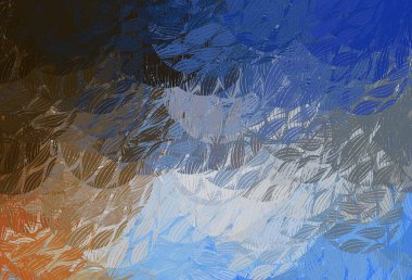 Açık mavi, kaotik şekilli sarı vektör şablonu. Soyut gradyan şekilli basit renkli çizimler. Web siteniz için basit tasarım.