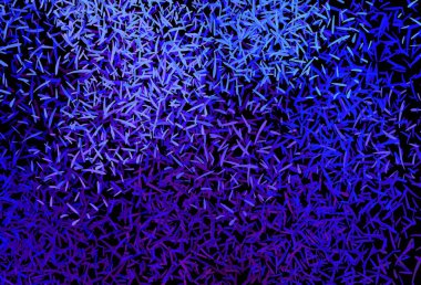 Koyu mavi, keskin çizgileri olan kırmızı vektör deseni. Bulanık dekoratif tasarım basit bir şekilde çizgilerle. Reklam, kitapçıklar, broşürler için desen.