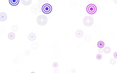 Baloncuklu açık mor vektör arkaplanı. Doğa tarzında renkli baloncuklu soyut illüstrasyon. Duvar kağıtlarının dokusu için desen.