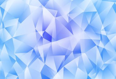 Açık Pembe, Mavi vektör üçgen mozaik doku. Üçgenli renkli soyut çizimler. Cep telefonunun arka planının şablonu.