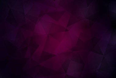 Koyu pembe vektör soyut çokgen şablon. Üçgenli renkli soyut çizimler. İş tasarımınız için yepyeni bir tarz.