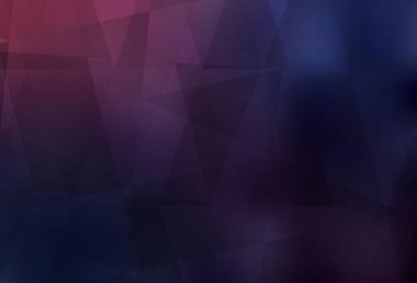 Koyu mor vektör üçgen çizim. Gradyanı olan zarif parlak çokgen çizimi. Web siteniz için yeni bir doku.