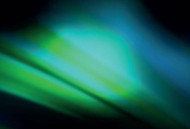 Koyu mavi, yeşil vektör parlak şablonu bulanıklaştırdı. Eğilimli zarif, parlak bir çizim. İşiniz için en iyi bulanık tasarım..