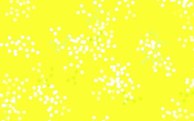 Açık yeşil, sarı vektör arkaplan ve yapay zeka formları. Soyut şablondaki yapay zeka şekilleriyle parlayan illüstrasyon. Poster ve teknoloji sembolü.