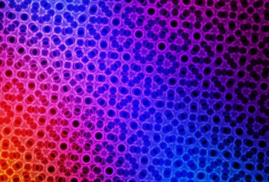 Açık mavi, daire şekilli kırmızı vektör düzeni. Doğa tarzında renkli baloncuklu soyut illüstrasyon. Poster ve web siteleri için tasarım.