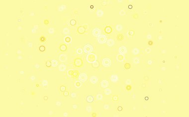 Lekeli hafif turuncu vektör arkaplanı. Bulanık yağmur damlaları olan soyut bir çizim. Reklamlar, broşürler için desen.