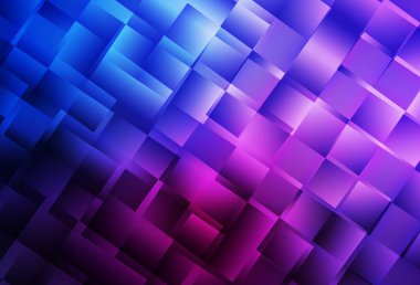 Koyu pembe, mavi vektör arka planı çokgen biçiminde. Soyut stil ve dikdörtgenlerle dekoratif tasarım. İş ilanınız için akıllı tasarım.