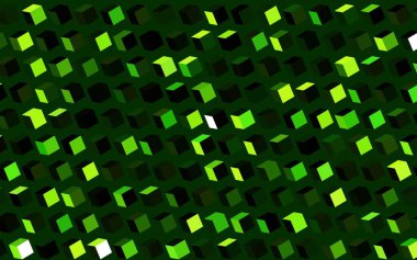 Kare şeklinde koyu yeşil vektör deseni. Dikdörtgenli soyut gradyan çizimi. İniş sayfası için modern şablon.