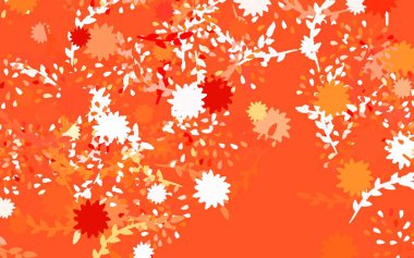 Açık kırmızı vektör doğal fon çiçekli, güllü. Çiçekli yepyeni renkli bir illüstrasyon. Cep telefonlarının geçmişleri için şablon.