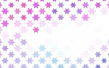 Açık Mavi, Xmas tarzında kırmızı vektör arkaplanı. Noel sembolleri ve tabelaları ile renkli çizimler. Harfler ve tipografi için şablon.