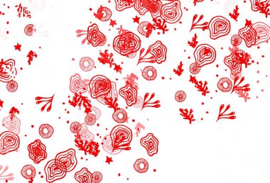 Soyut biçimlerde açık kırmızı vektör dokusu. Soyut tarzda rengarenk gradyan şekilleri olan bir resim. Duvar kağıtları için zarif tasarım.