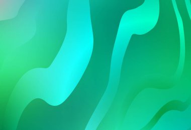 Açık yeşil çizgili vektör deseni. Değişken çizgileri olan renkli geometrik örnek. Posterler ve afişler için iş tasarımı.