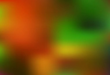 Koyu yeşil, sarı vektör renkli bulanık arkaplan. Görüntü tarzında tamamen yeni bir renkli çizim. Marka kitabınız için yeni biçim tasarımı.