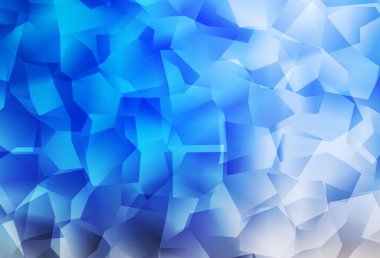 Açık mavi, sarı vektör üçgen mozaik doku. Origami stilinde gradyan ile yaratıcı geometrik illüstrasyon. Pankartın için tamamen yeni bir şablon.