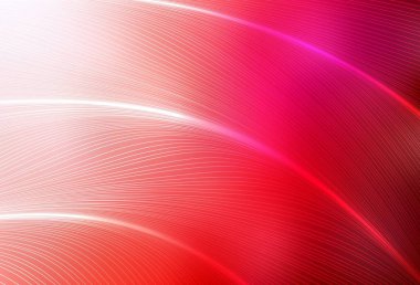 Bükülmüş çizgileri olan açık kırmızı vektör düzeni. Eğilimli soyut bir çizim. Fikirlerin için bir örnek..