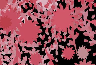 Soyut biçimlerde açık pembe vektör dokusu. Renkli rastgele şekillerle modern soyut illüstrasyon. İşiniz için en iyi akıllı tasarım.