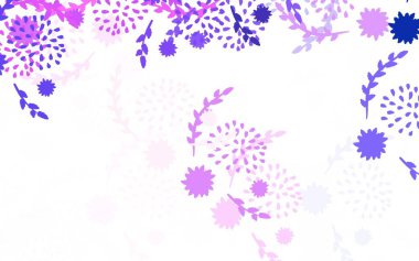 Açık pembe, sarı vektör zarif desenli çiçekler, güller. Çiçeklerle bulanık şekilli yaratıcı çizimler. Ağ ve ambalaj için elle boyanmış tasarım.