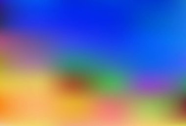 Açık mavi, sarı vektör renkli bulanık arkaplan. Soyut ve gradyan renkte renkli çizimler. Tasarımının yeni yolu.