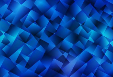 Çokgen biçiminde hafif BLUE vektör arkaplanı. Renkli dikdörtgenleri olan bir resim. İş ilanları, broşürler, broşürler için desen