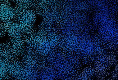 Düz çizgili koyu mavi vektör arkaplan. Renkli çubuklarla, soyut çizimler. Reklamınız, posteriniz, afişiniz için en iyi tasarım.