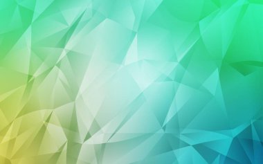 Açık yeşil vektör soyut mozaik desen. Origami stilinde gradyan ile yaratıcı geometrik illüstrasyon. İşiniz için yepyeni bir tasarım..