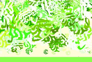 Rastgele şekilli açık yeşil vektör deseni. Soyut tarzda rengarenk gradyan şekilleri olan bir resim. İşiniz için en iyi akıllı tasarım.