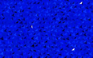 Koyu mavi vektör dokusu üçgen biçiminde. Renkli üçgenli modern soyut illüstrasyon. Duvar kağıtları için zarif tasarım.