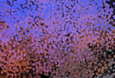 Koyu mavi, küreli sarı vektör deseni. Bulanık dekoratif tasarım baloncuklu soyut tarzda. Duvar kağıtlarının dokusu için desen.