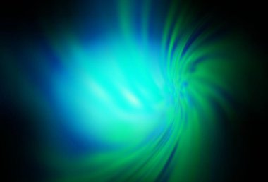 Koyu yeşil vektör arkaplanı bulanıklaştırdı. Gradyan ile modern soyut çizim. Tasarımlar için arka plan.