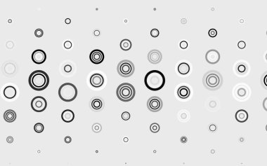 Küreli hafif gri vektör deseni. Soyut arka planda bulanık kabarcıklar ve renkli gradyan. İş ilanınız için tasarım.